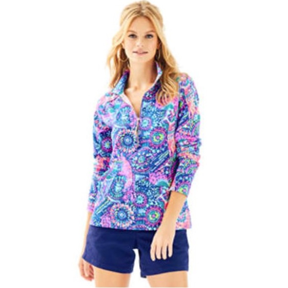 Lilly Pulitzer Skipper Popover “No Prob Llama” Size Small